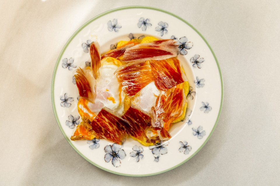 Huevos con jamon