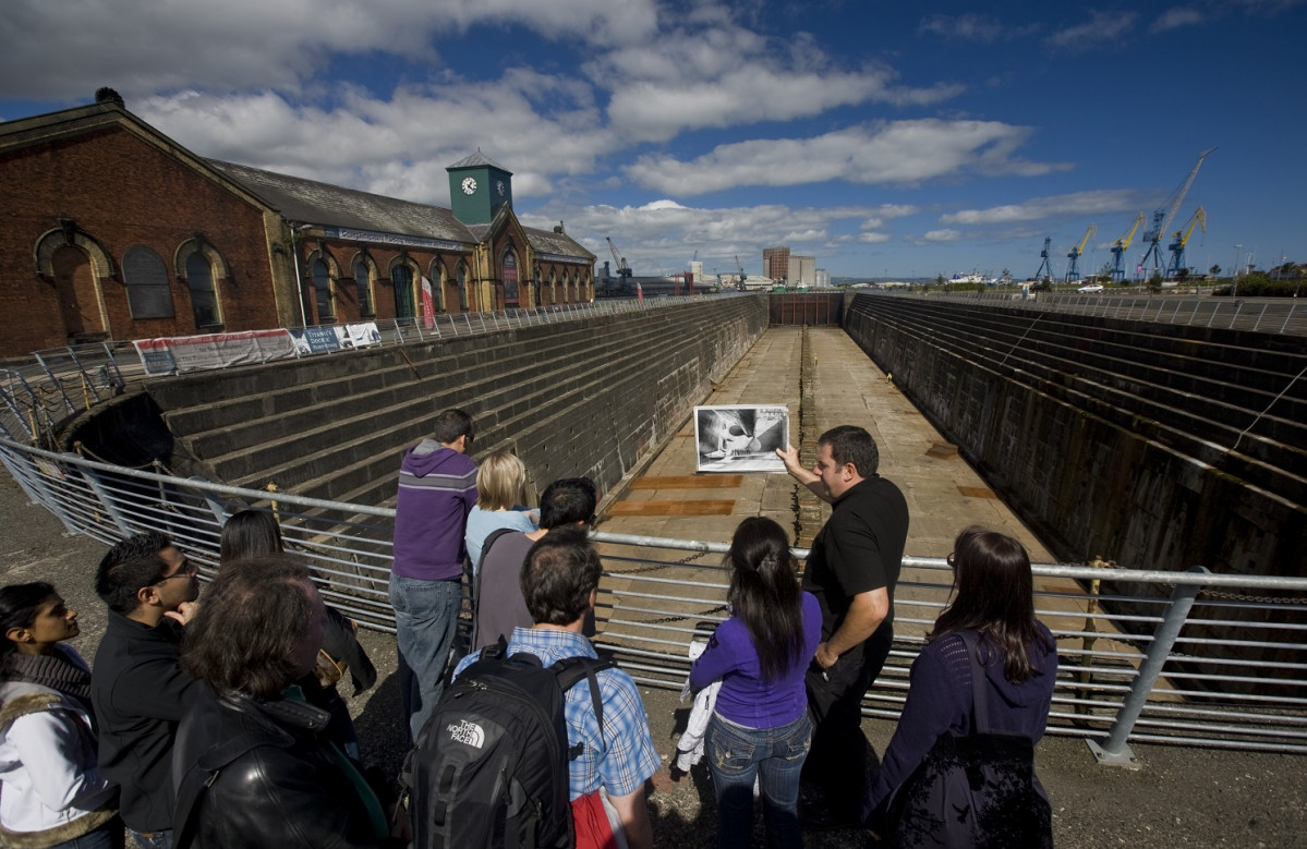 Dique seco del astillero del Titanic en Belfast TURISMO DE IRLANDA 2