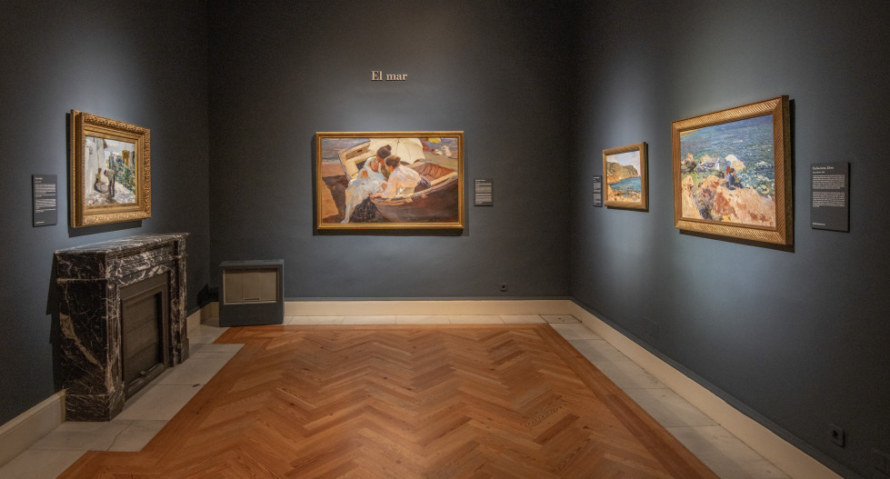 Sorolla a traves de la luz, Palacio Real, El mar, panoramica