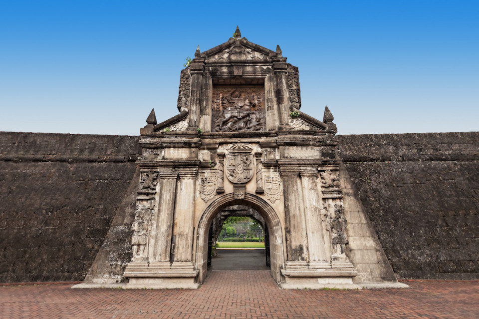 Puerta del Fuerte de Santiago en Intramuros, Manila