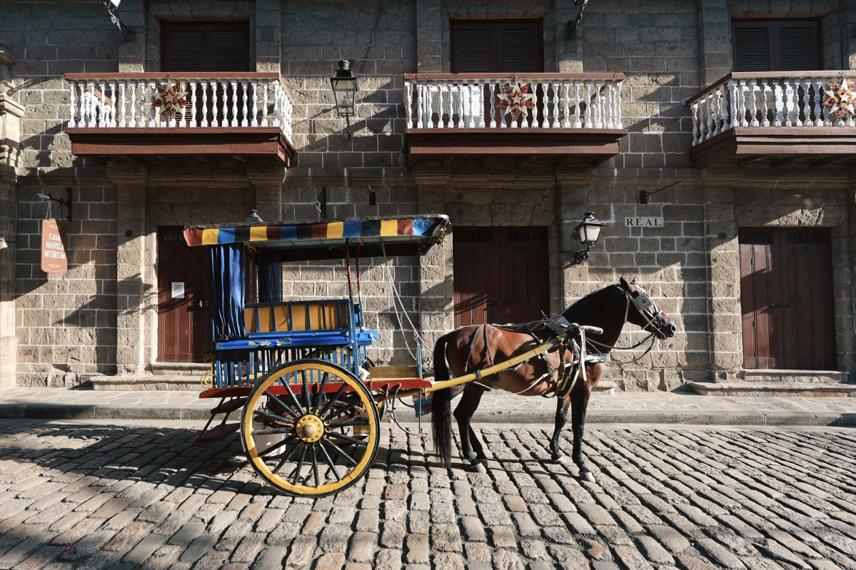 Estampa espau00f1ola en Intramuros, de Manila