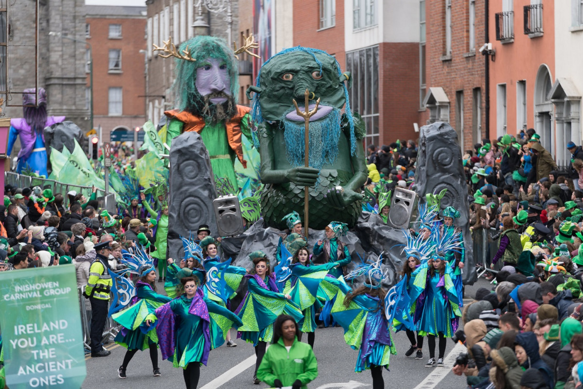 Dublin st patricks day festival and parade