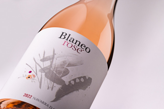 Detalle botellea Blaneo Rosé