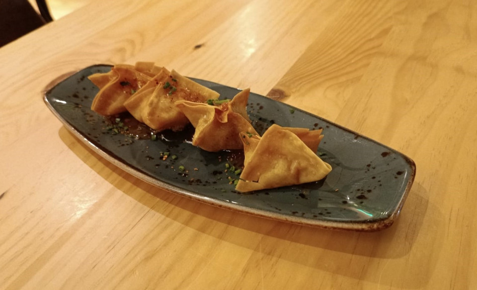 Saquitos de langostino  Cantina 34