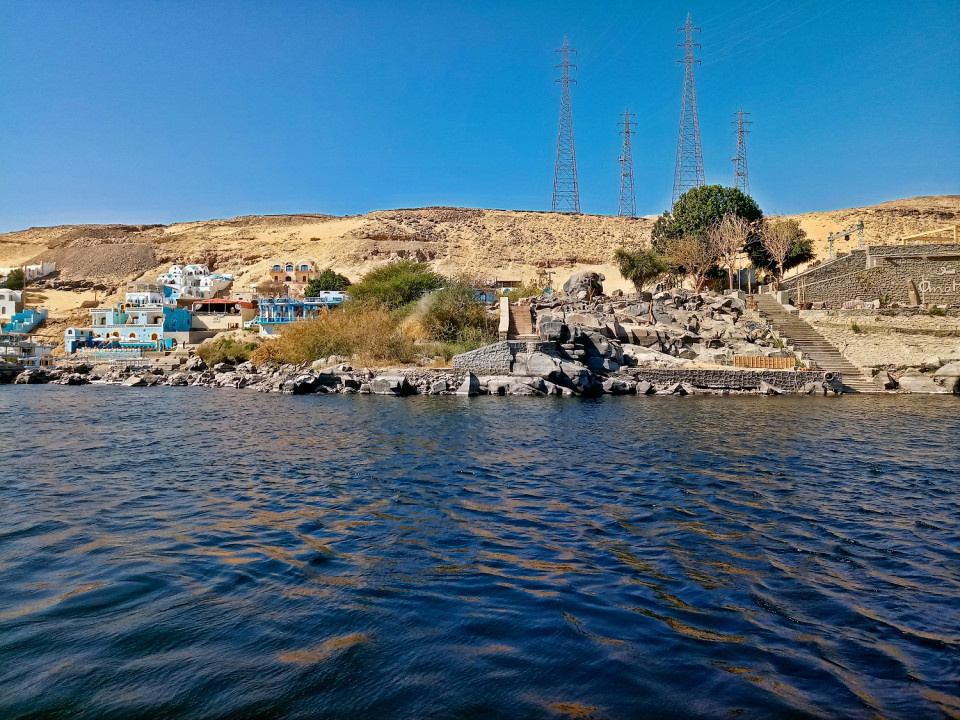 Pueblo Nubio, visto desde el barco