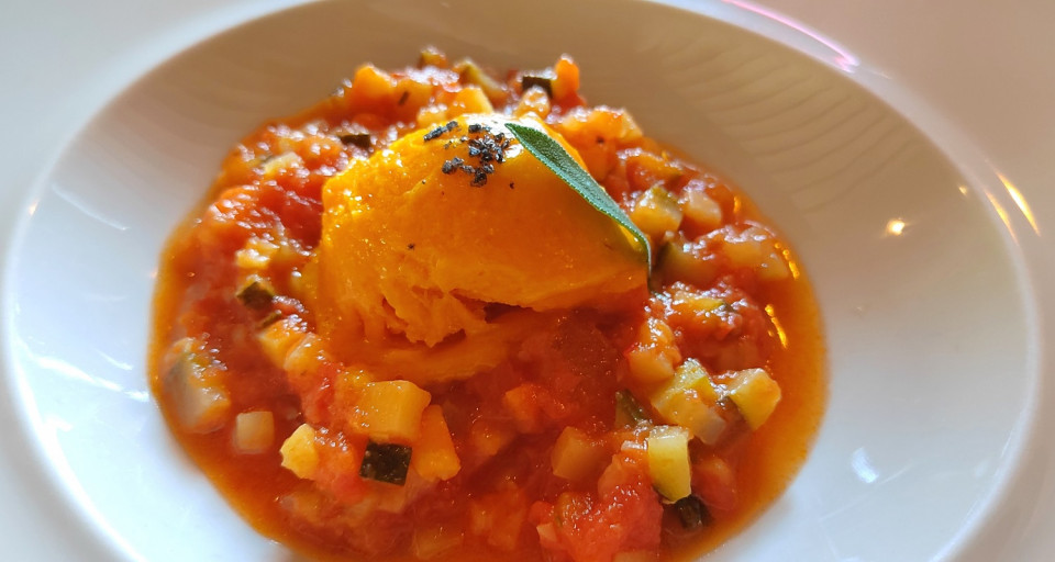 Pisto de tomate en El Cenador de las Monjas