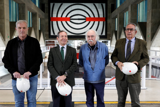 Por la izquierda, Jesús García, Luis Álvarez, Celestino García y Miguel Casariego