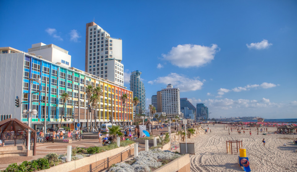 Playa de Promenade en Tel Aviv