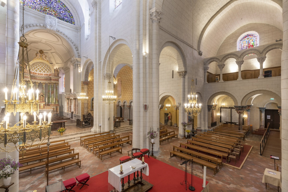 Coro y  transept en la abacial de Saint Sever (c) Paul Meyranx