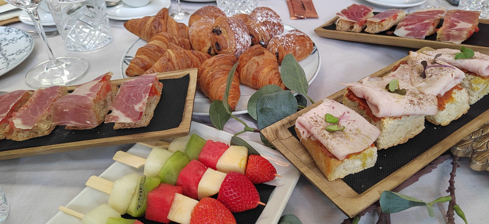 Detalle del desayuno de prensa de El Jardin de Arzabal