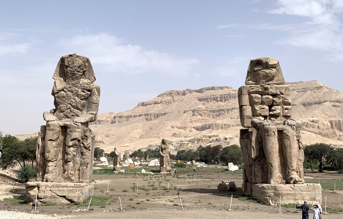 Colosos de Memnón, Egipto, miña