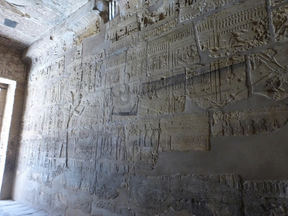 Jeroglu00edficos Templo de Ramses III, Karnak