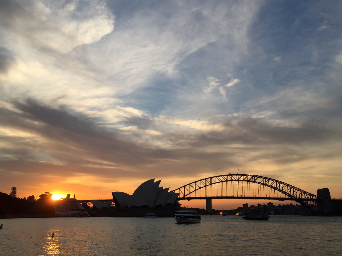 Sidney puesta de sol