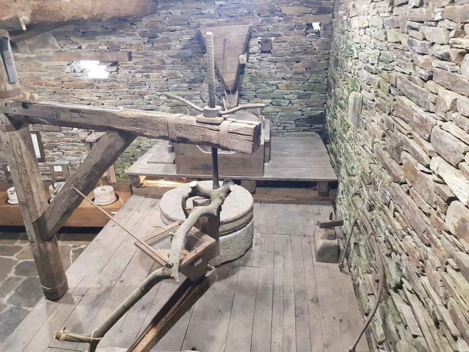 Interior de uno de los molinos