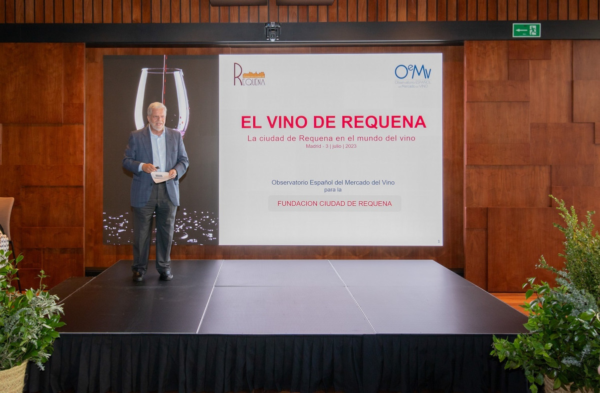 Rafael del Rey durante Presentación Requena en Hotel Thomson de Madrid