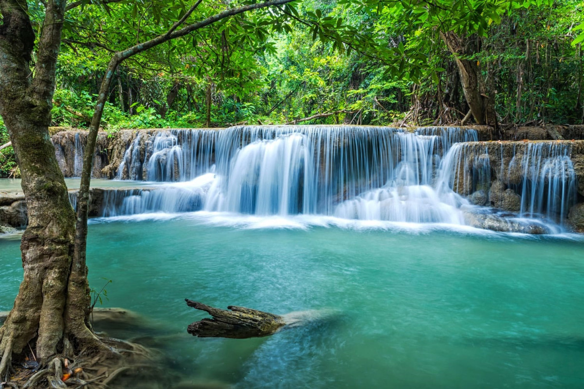 Erawan national park thailand