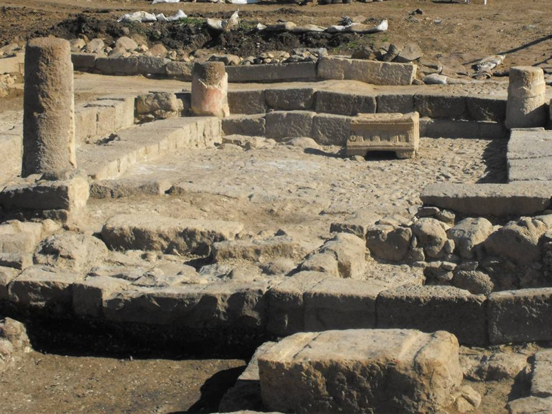 Vista de la Sinagoga de Magdala en la que seguramente predicu00f3 Jesu00fas