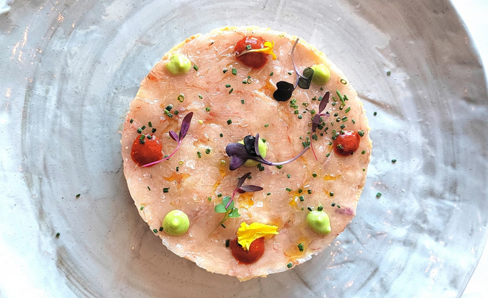 Ensaladilla con gambas de Tatel