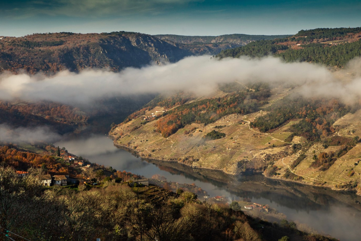 Ourense Mirador de Galeana en el concello de A Texeira, Ribeira Sacra