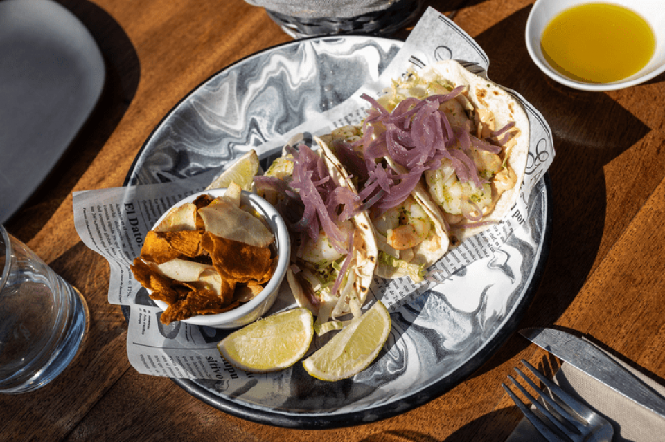 Tacos en Doñaluz