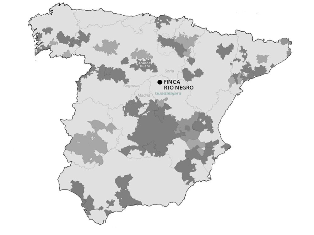Mapa de finca Ru00edo Negro