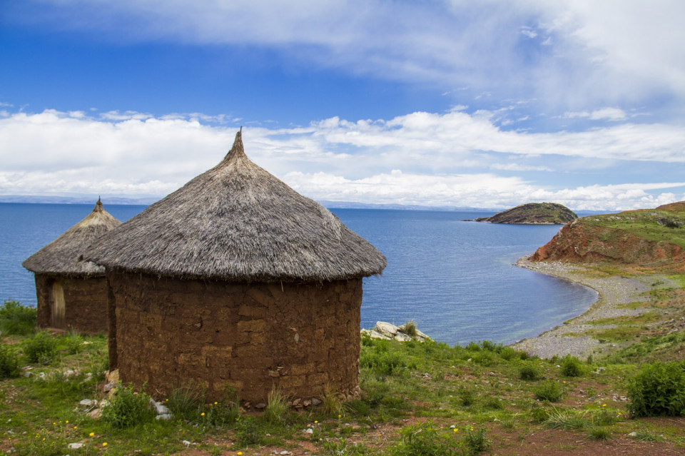 Lago Titicaca, en Peru