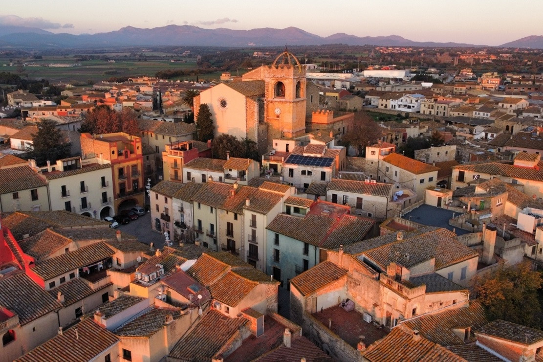 Peralada, Vista aeria