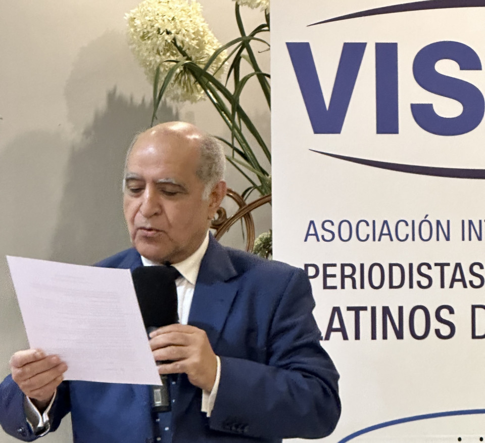 Anton Alonso, durante la lectura del acta a los premiados