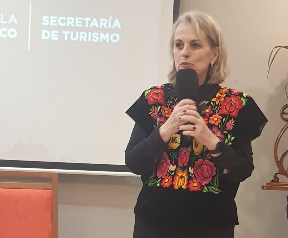 Nathalie Desplas, Secretaria de Turismo de la Ciudad, de Mexico, agradece el Premio VISION 2023