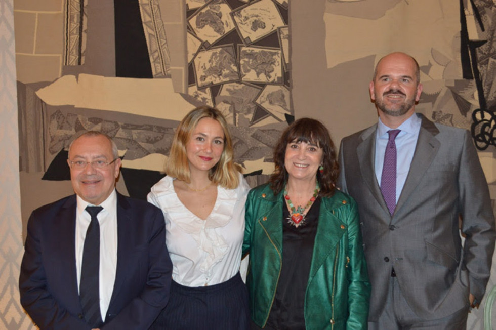 De izq. a der. Jean Michel Casa, Rigoberta Bandini, Rosa Montero, Éric Tallon@cortesía del Institut Français de España
