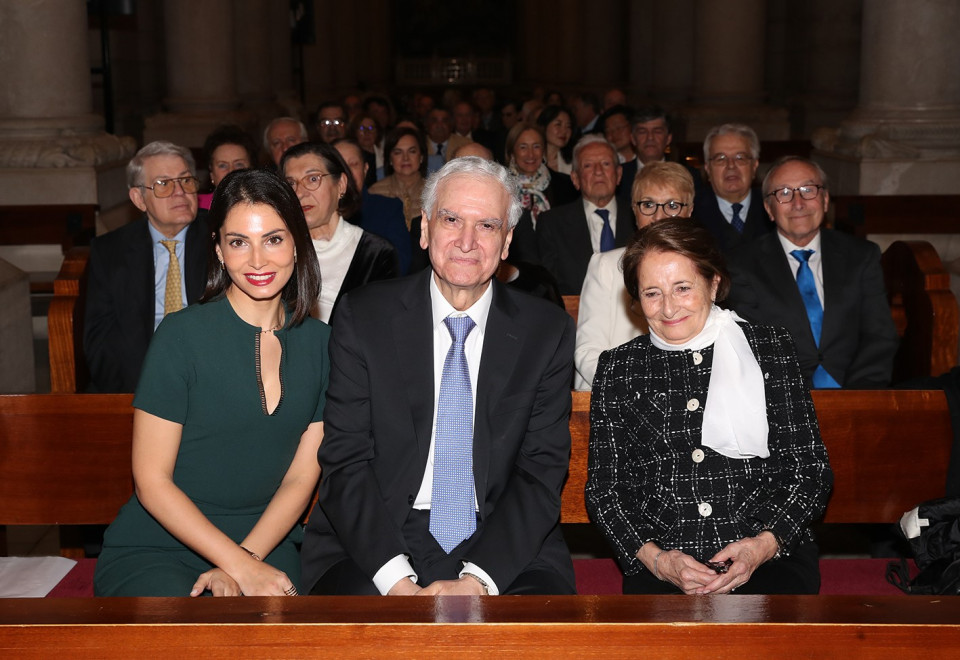 (izq. a dcha.)  María, hija, Carlos Lema y Margarita, esposa)