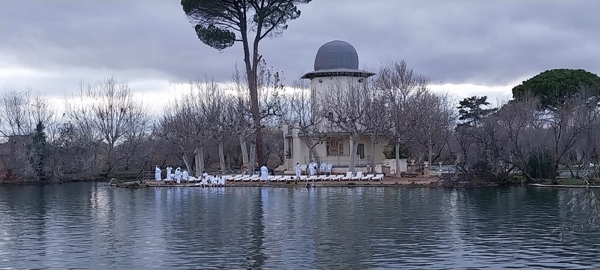 Lago del balneario de Alhama de Aragu00f3n