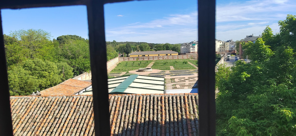 Vistas desde el edificio de la Escuela en Moscatel