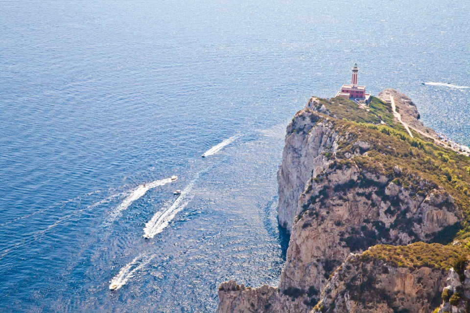 Faro de Capri, Campania, Italia