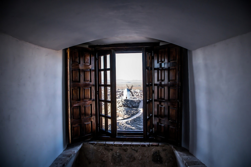 Vistas de Consuegra desde el interior del Castillo