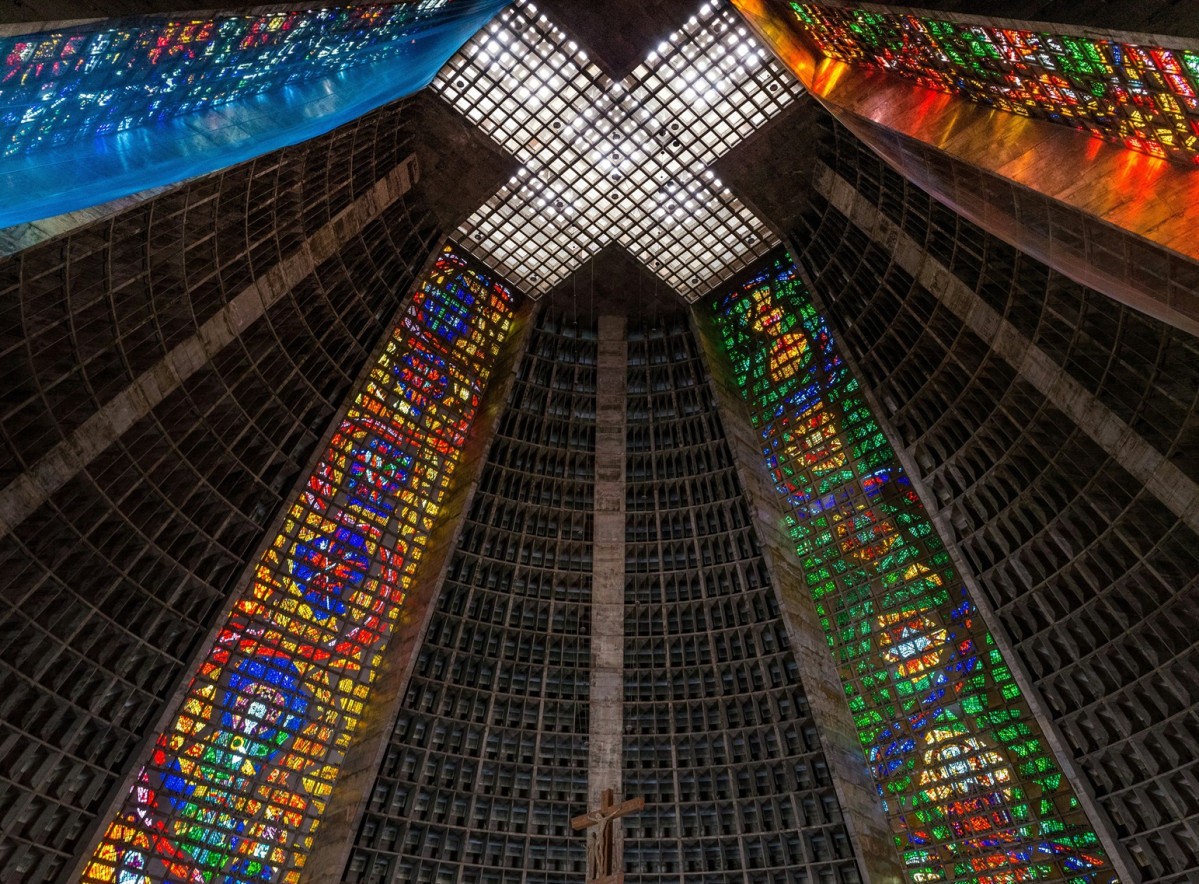 Vidrieras de la Catedral Metropolitano, en RJ