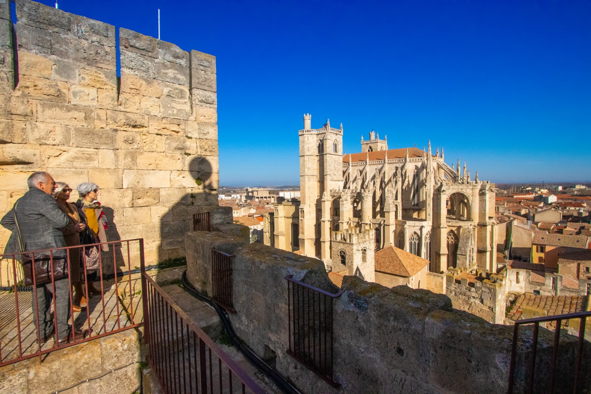 Narbona,  Vistas a la catedral desde Palacio de los arzobispos@deschamps adt aude