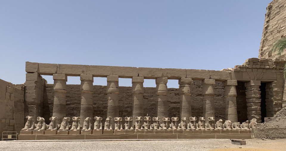 La avenida de los Carneros en el templo de Karnak, Luxor