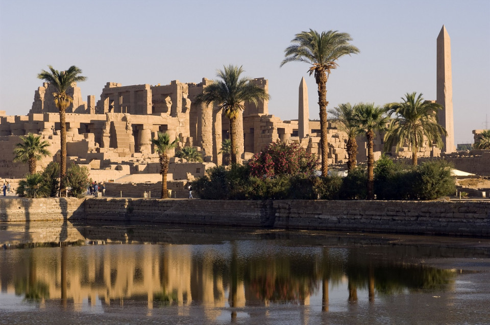 Templo de Karnak, desde el Nilo