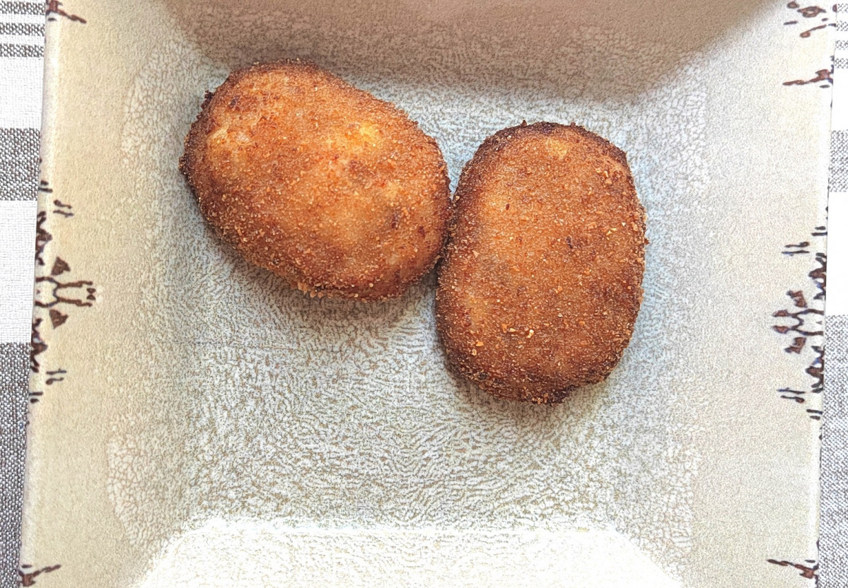 Croquetas de puerro y cecina. La Descarada