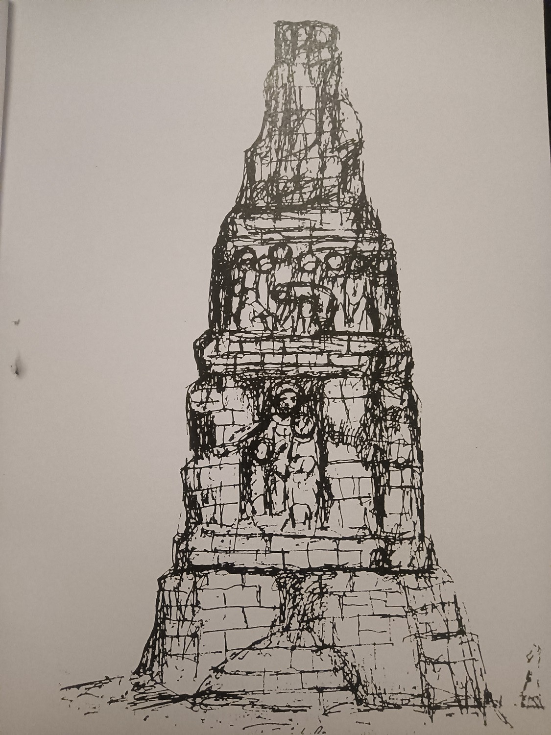 Boceto de Monumento Emigrante de Antonio Failde (imagen cedida por Vive Avión) (1)