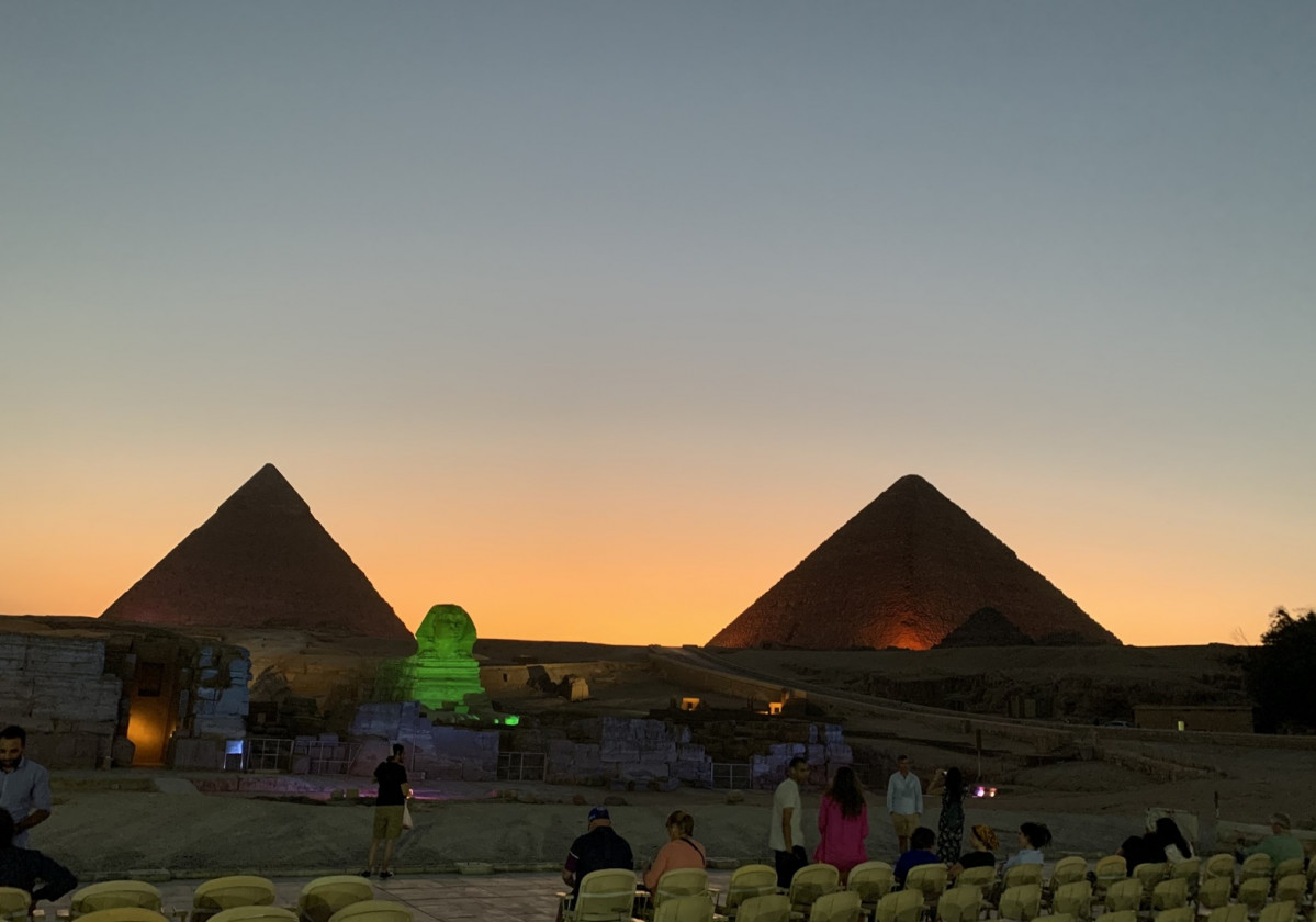 Espectu00e1culo de Luz y Sonido en Las Piru00e1mides de Giza, Egipto @AAS