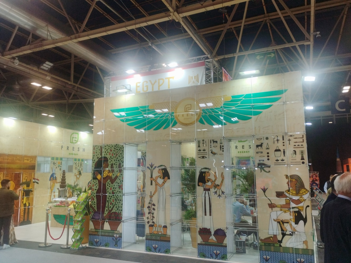 Detalle de uno de los stands de Egipto