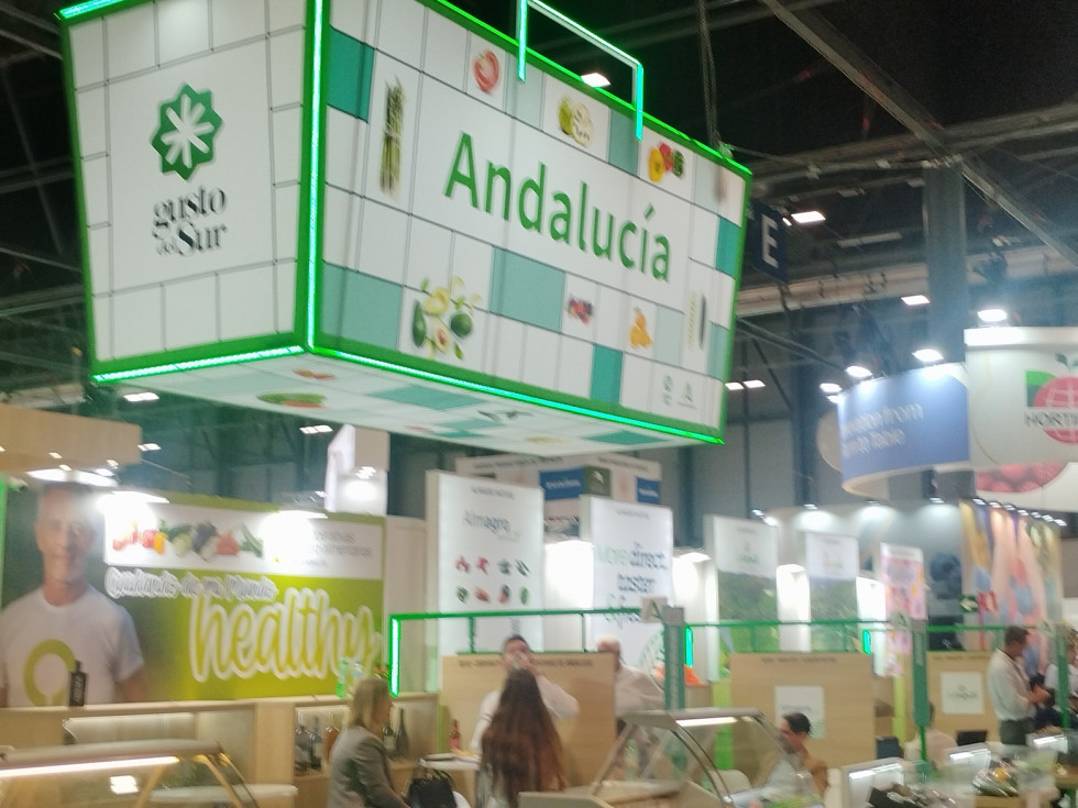Stand de Andalucía, región invitada y patrocinadora principal de la feria por tercer año consecutivo