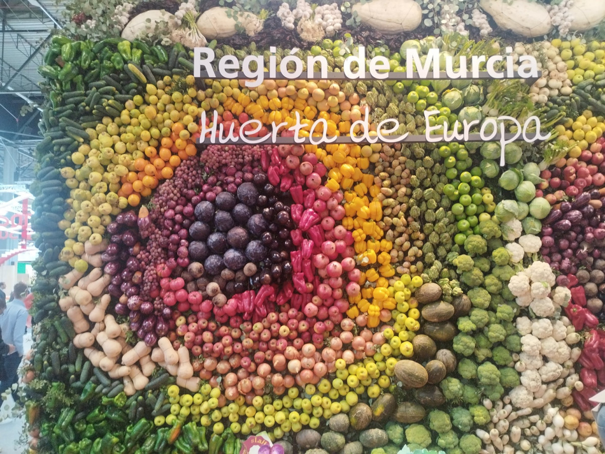 La regiu00f3n de Murcia con una muestra en pared vertical de su producciu00f3n