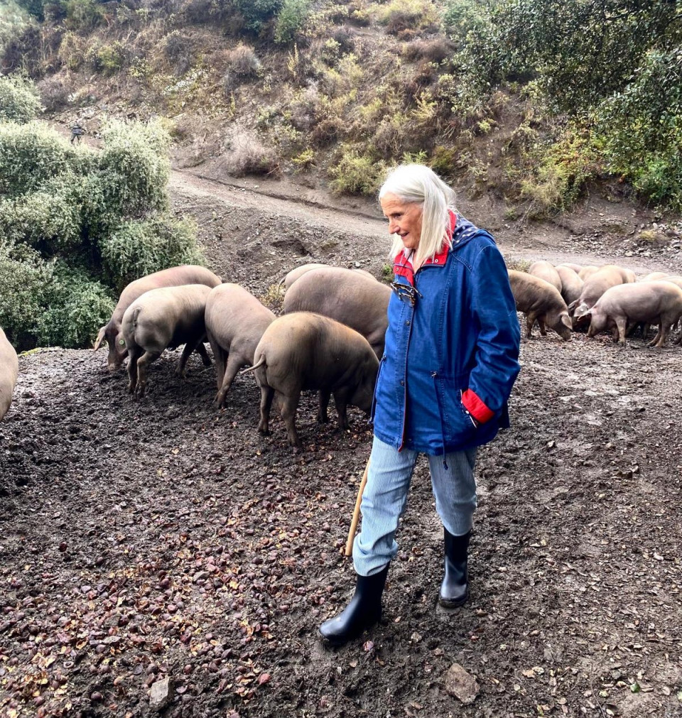 Chelo Gámez en su Finca Dehesa Monteros