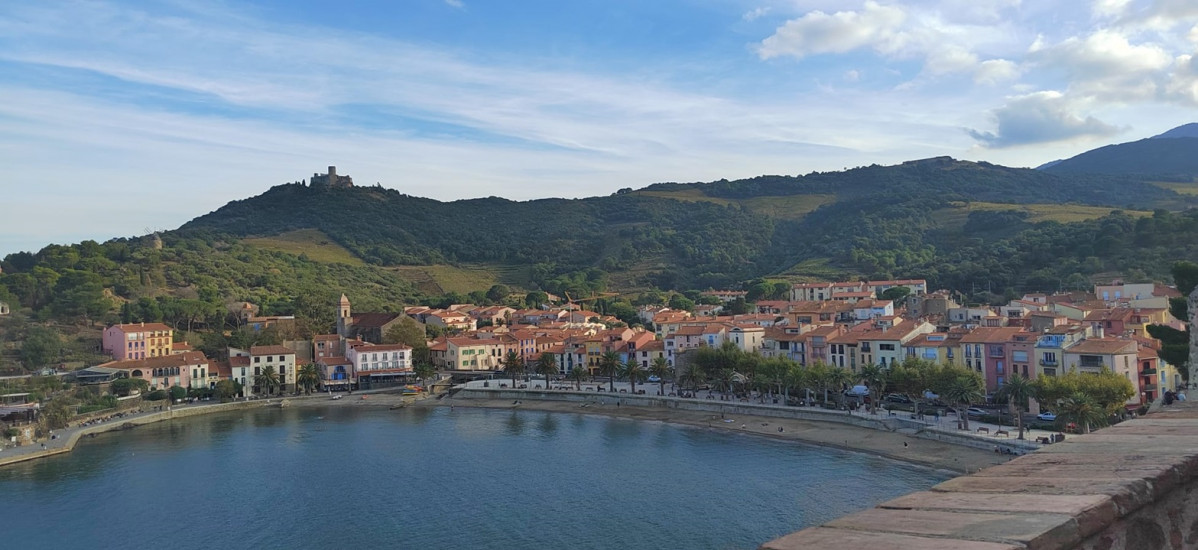Vistas de Collioure desde el Castillo Real .