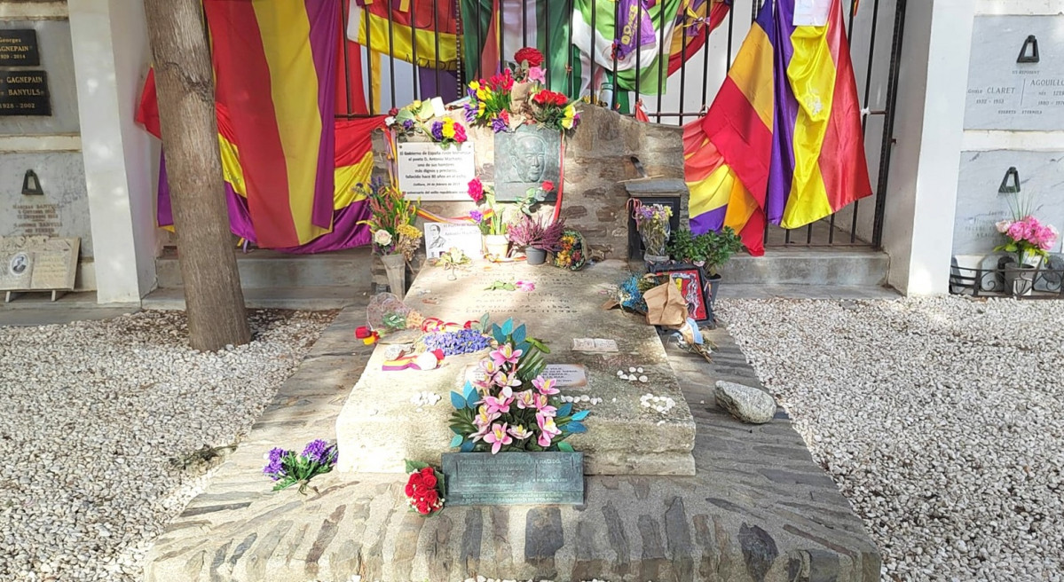 Tumba de Antonio Machado en Collioure