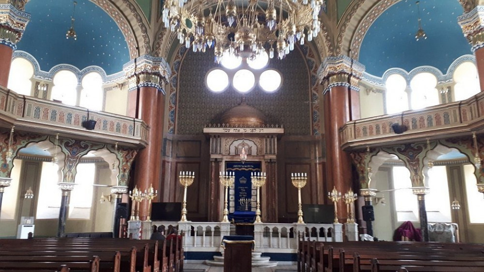 Interior de la Sinagoga de Sofia