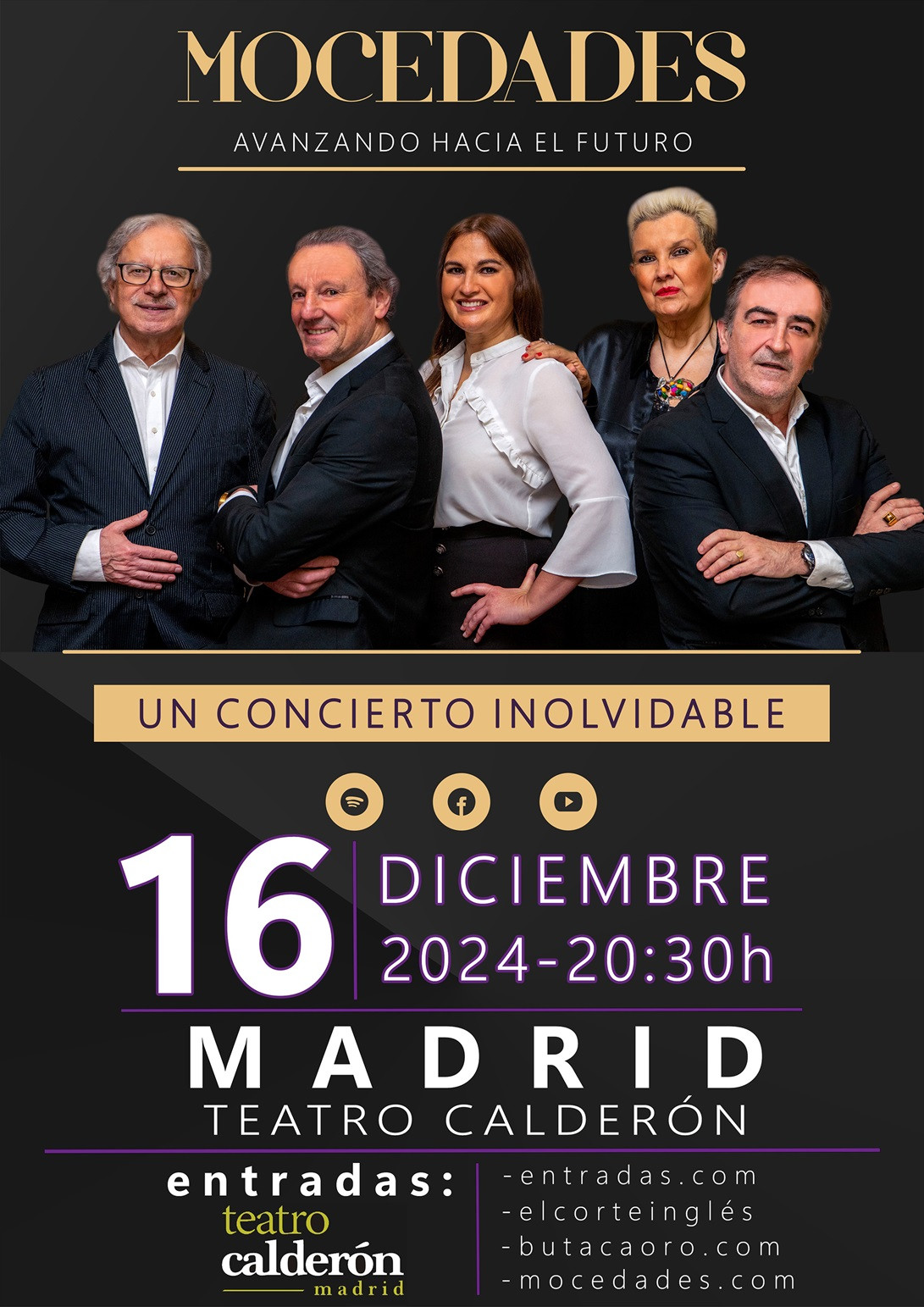 Cartel Mocedades Calderu00f3n